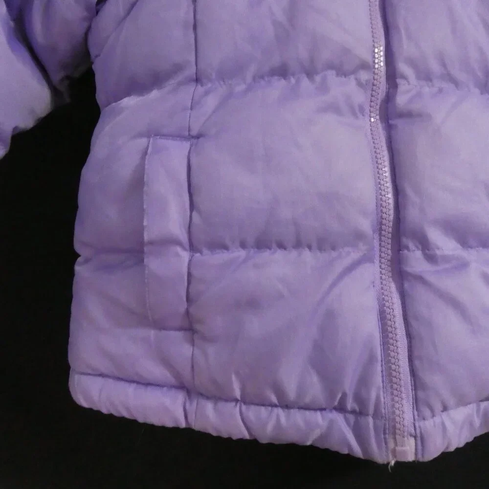 TIMBER OUTERWEAR | size 4 | Purple Fleece Lined Hooded Puffer Jacket / Vest - Picture 8 of 16